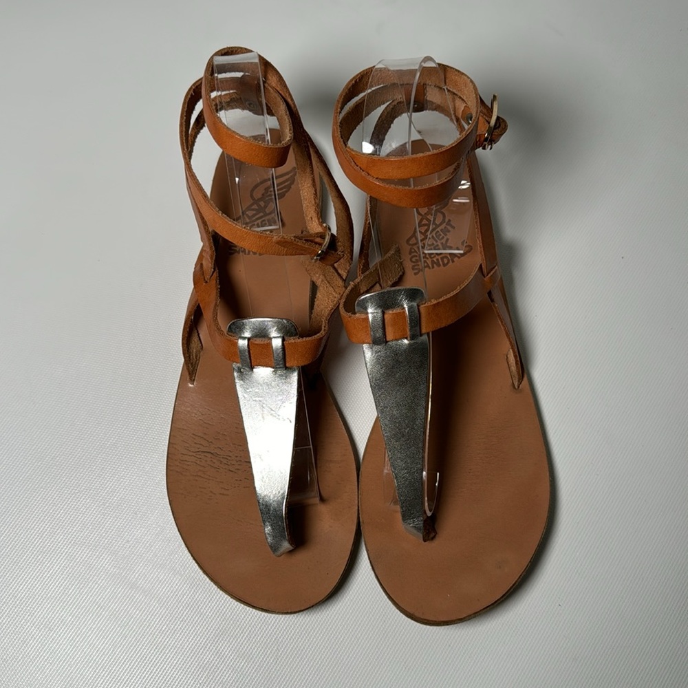 Ancient Greek T-Strap Sandals - sz 39 - Picture 2 of 7